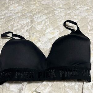 Bra, size 32D no underwire by PINK in black.